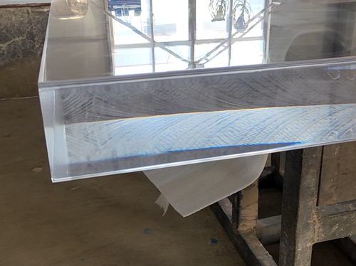 100mm 厚透明亚克力板｜大型水族工程、泳池专用高透亚克力板材